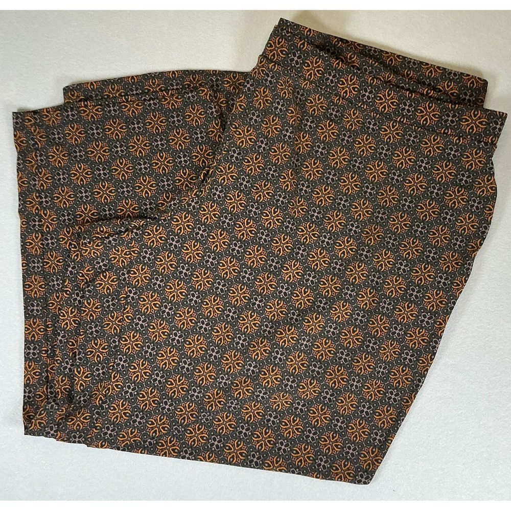 Susan Graver Plus‎ Size 3X Petite Printed Pull On Pants Stretch Casual Lounge